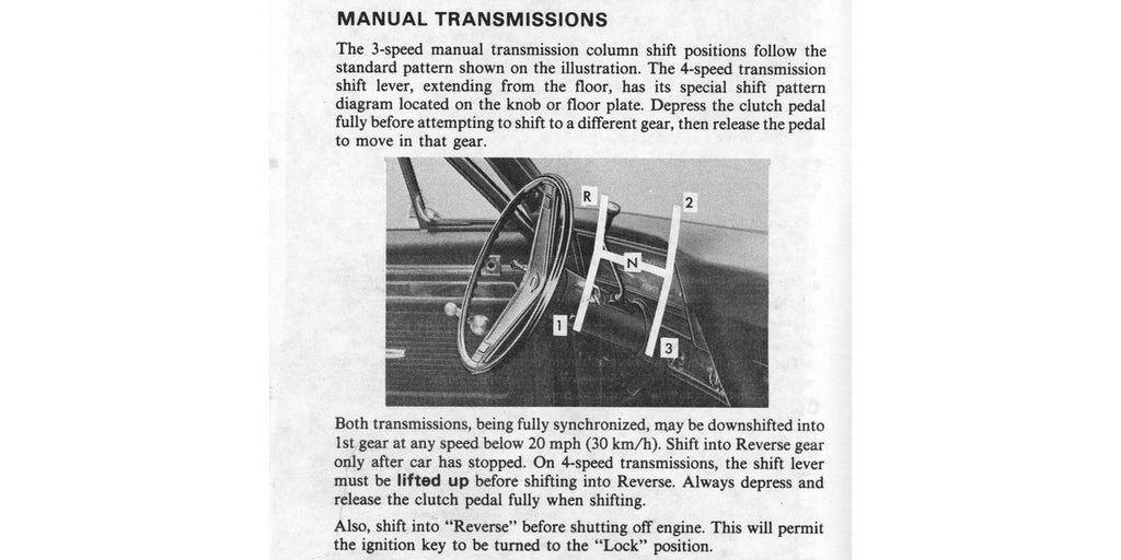 Column-Shift Manual Car