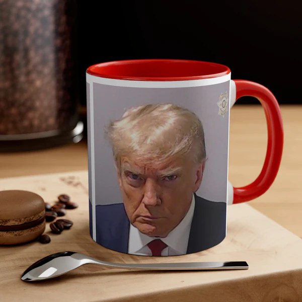 Trump's Mug Shot on a Mug