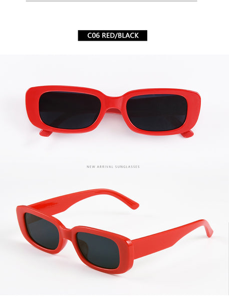 Women's square small frame sunglasses