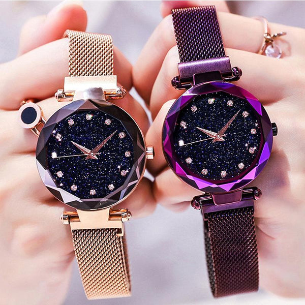 Luxury Diamond Rose Gold Women Watches - gocyberbiz.com