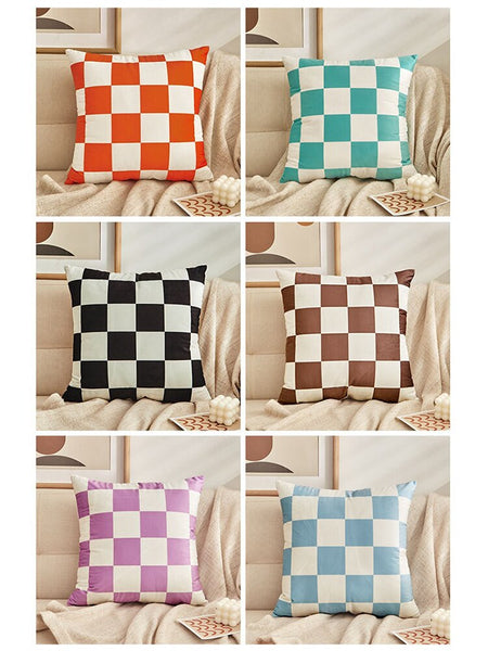 Nordic Plaid Pillow Cover - gocyberbiz.com