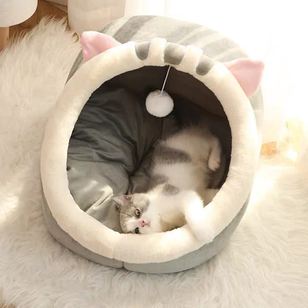 Sweet Cat Bed Warm Pet Basket - gocyberbiz.com