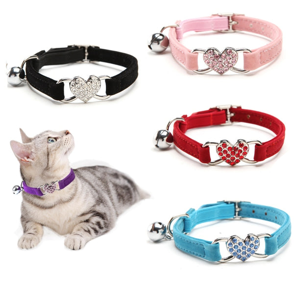 Cat Collar With Bell Collar For Cats Kitten Puppy Leash Collars For Cats Dog Chihuahua Pet Cat Collars Leashes Lead Pet Supplies - gocyberbiz.com