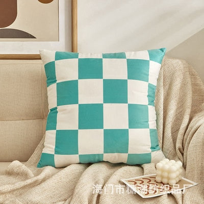 Nordic Plaid Pillow Cover - gocyberbiz.com