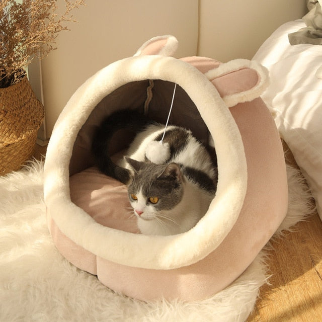 Sweet Cat Bed Warm Pet Basket - gocyberbiz.com