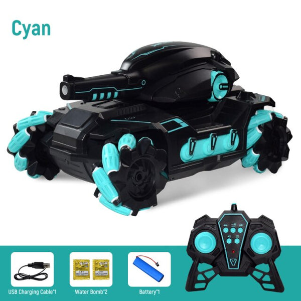 RC Car Big Size 4WD Tank RC Toy Water Bomb Shooting Competitive Gesture Controlled Tank Remote Control Drift Car Adult Kids Toys - gocyberbiz.com