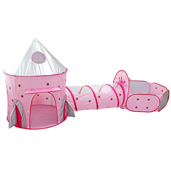 Kids Tent House Play Tunnel Crawling Playhouse - gocyberbiz.com