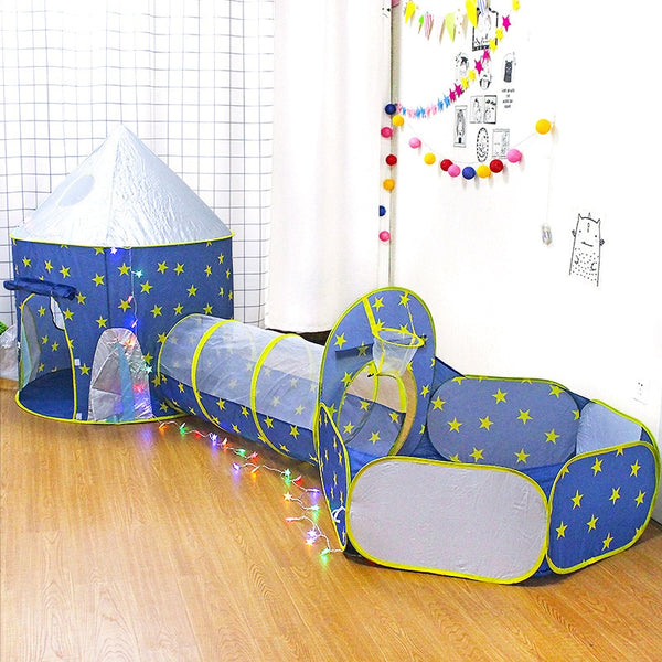 Kids Tent House Play Tunnel Crawling Playhouse - gocyberbiz.com