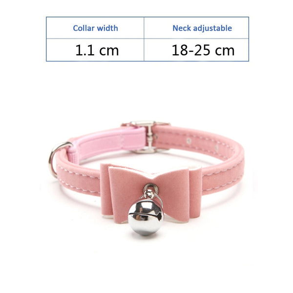Cat Collar With Bell Collar For Cats Kitten Puppy Leash Collars For Cats Dog Chihuahua Pet Cat Collars Leashes Lead Pet Supplies - gocyberbiz.com