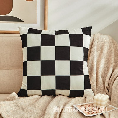 Nordic Plaid Pillow Cover - gocyberbiz.com